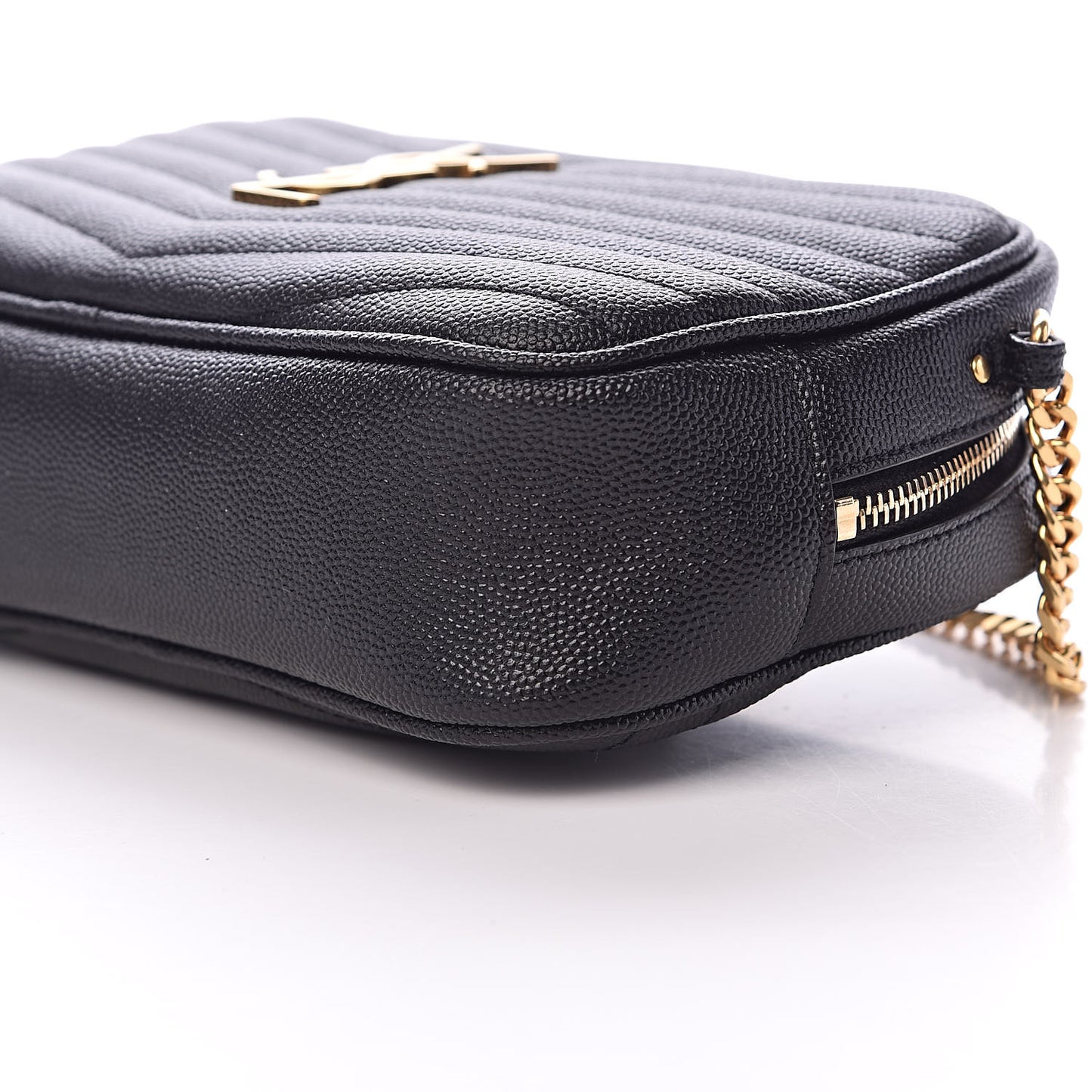 Grain De Poudre Matelasse Monogram Mini Lou Camera Bag Black