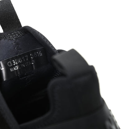 Chanel Velvet Calfskin Mixed Fibers CC Sneakers 36.5 Black 10 of 11