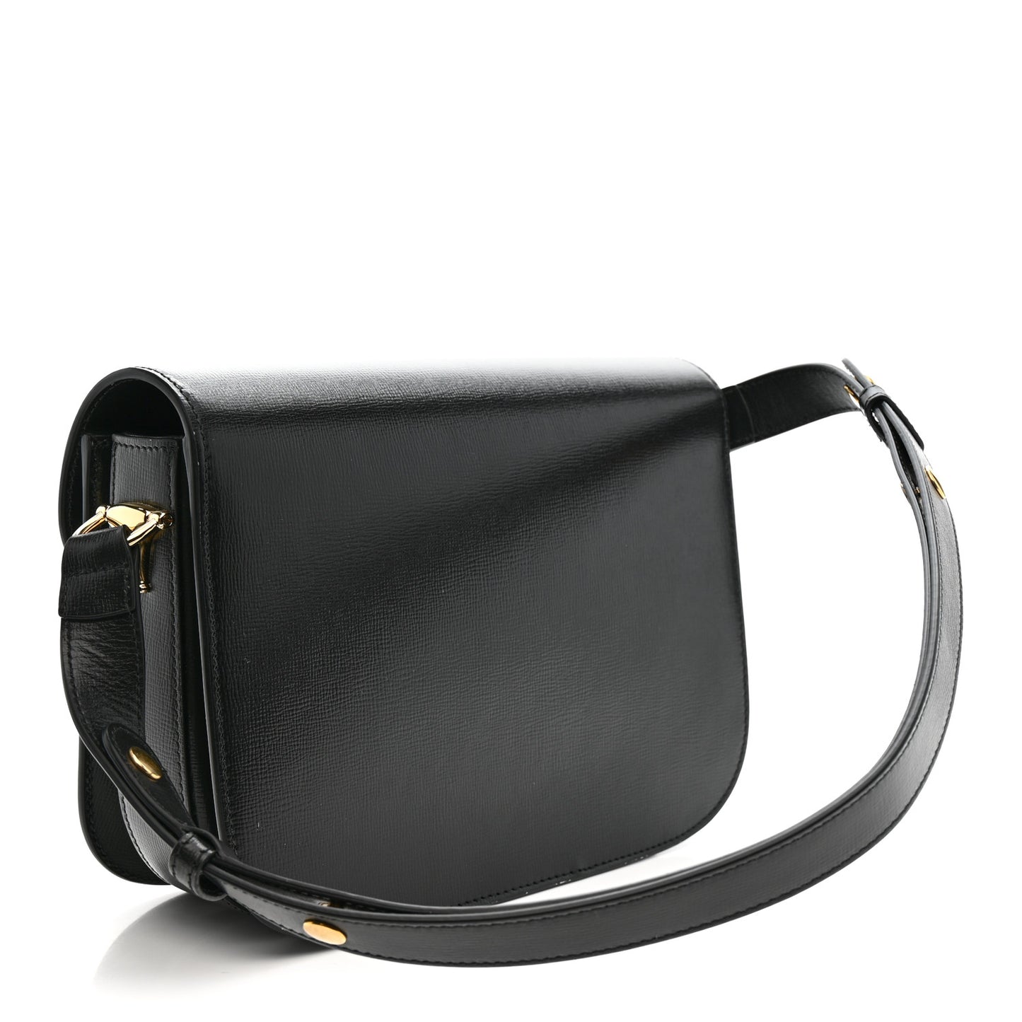 Azalea Calfskin Horsebit 1955 Shoulder Bag Black