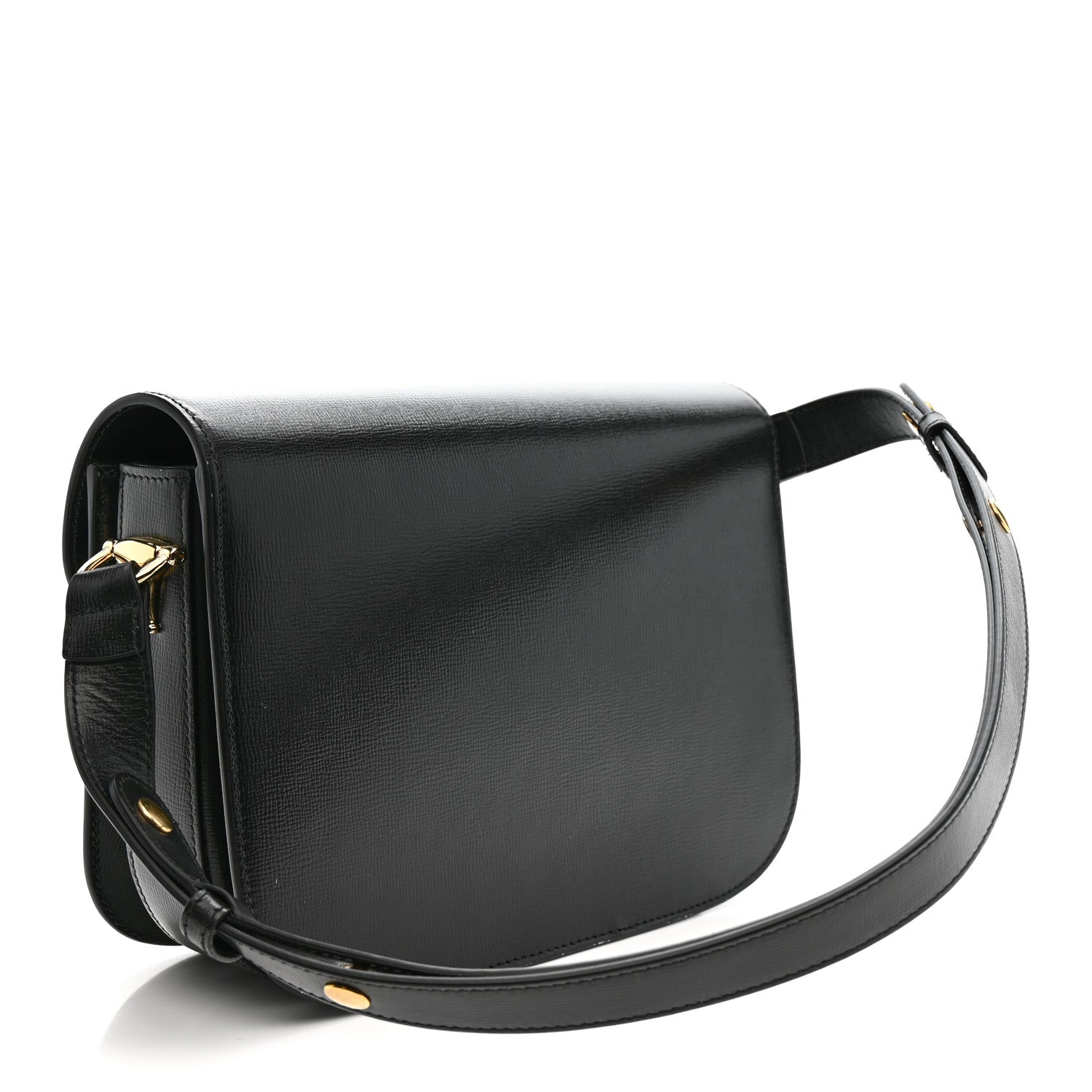Gucci Azalea Calfskin Horsebit 1955 Shoulder Bag Black 3 of 12