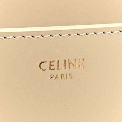 Celine Natural Calfskin Triomphe Shoulder Bag Ivory 6 of 14