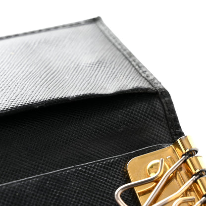 Prada Saffiano Metal 6 Key Holder Black 8 of 17