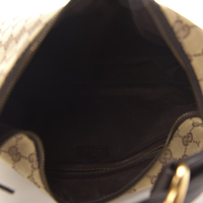 Gucci Monogram Medium Horsebit Chain Hobo Dark Brown 5 of 11