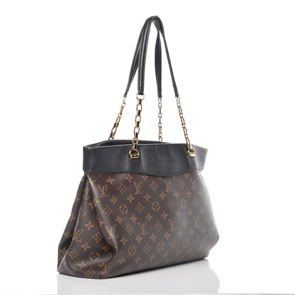 Louis Vuitton Monogram Pallas Shopper Black 3 of 14