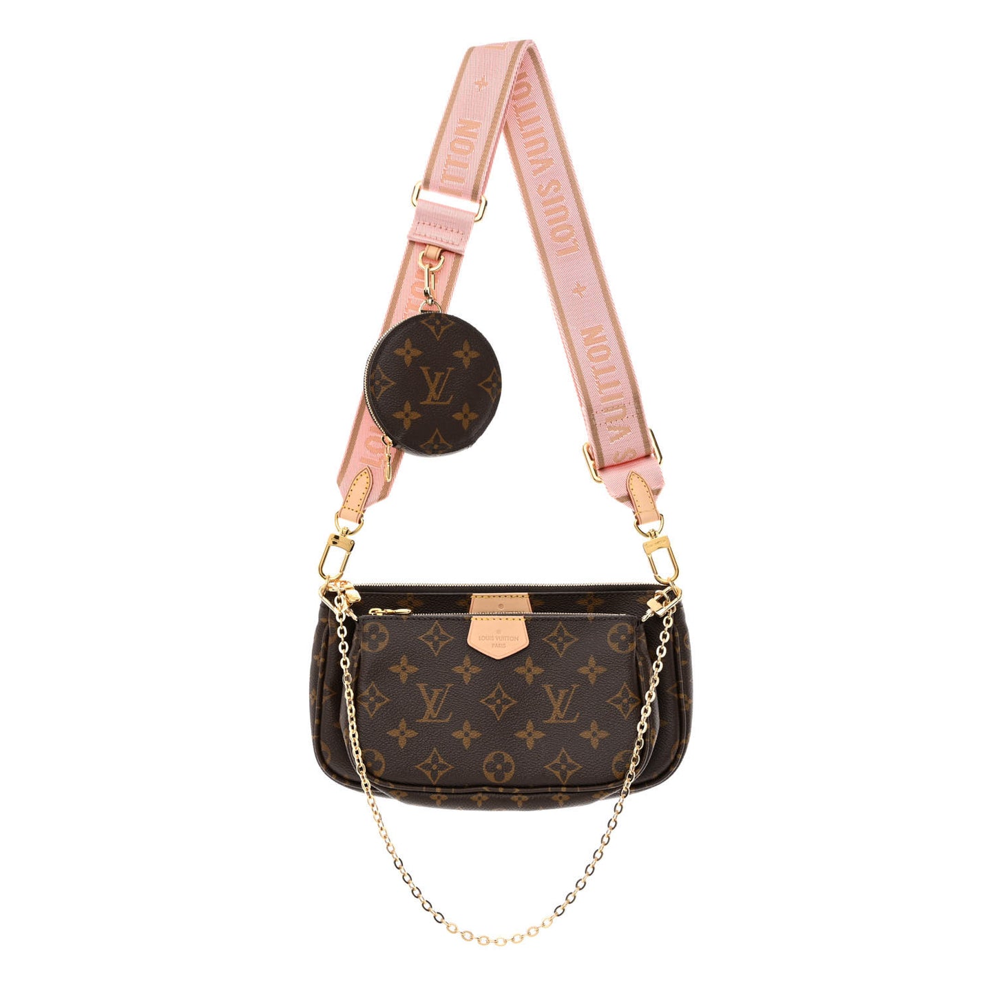 Monogram Multi Pochette Accessories Rose Clair