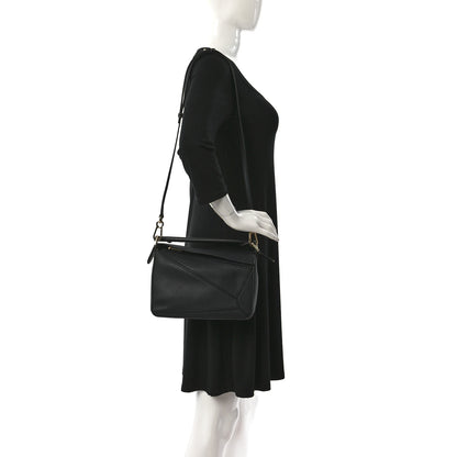 Loewe Calfskin Small Puzzle Bag Midnight Blue Black 2 of 8