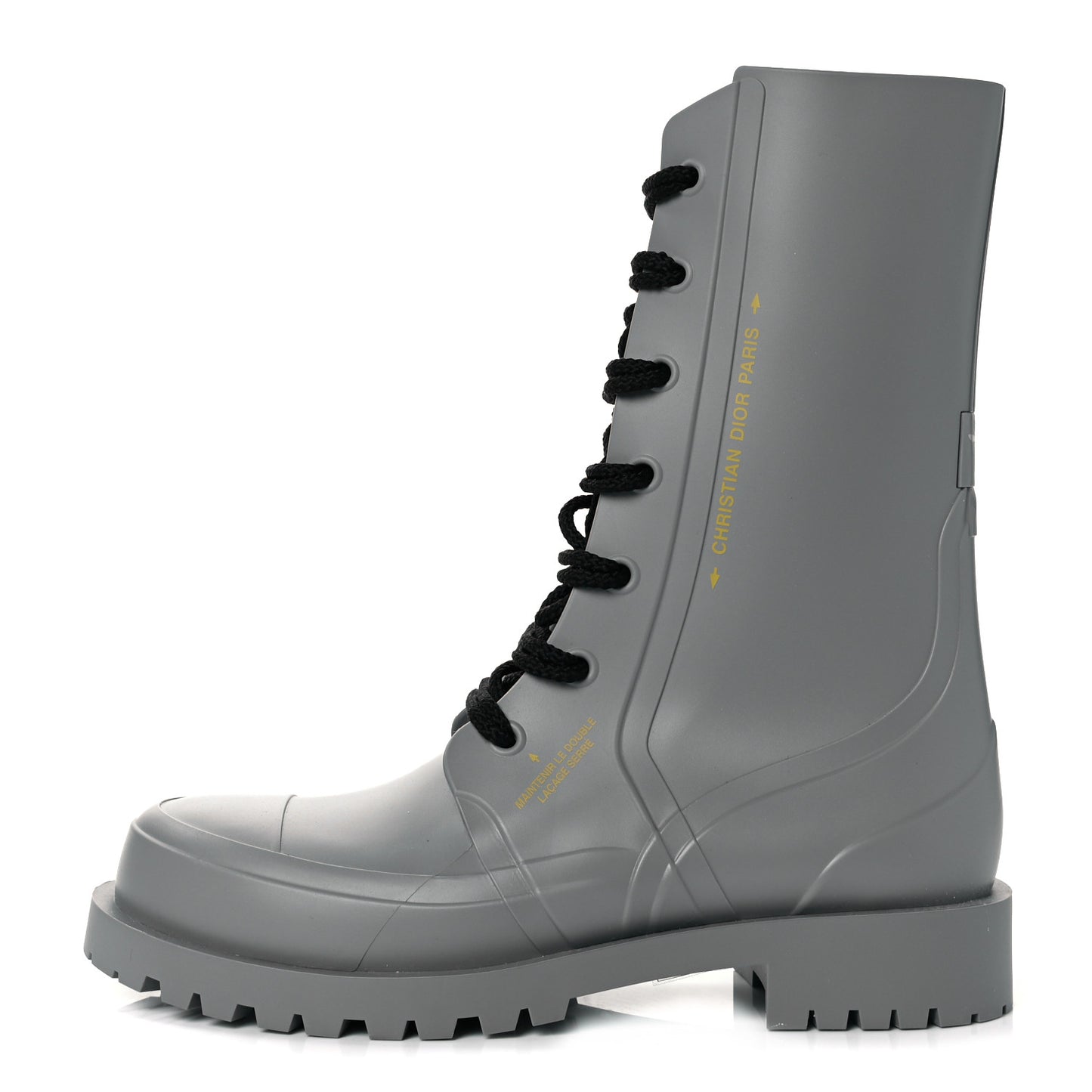 Rubber Diorcamp Low Boots 40 Grey