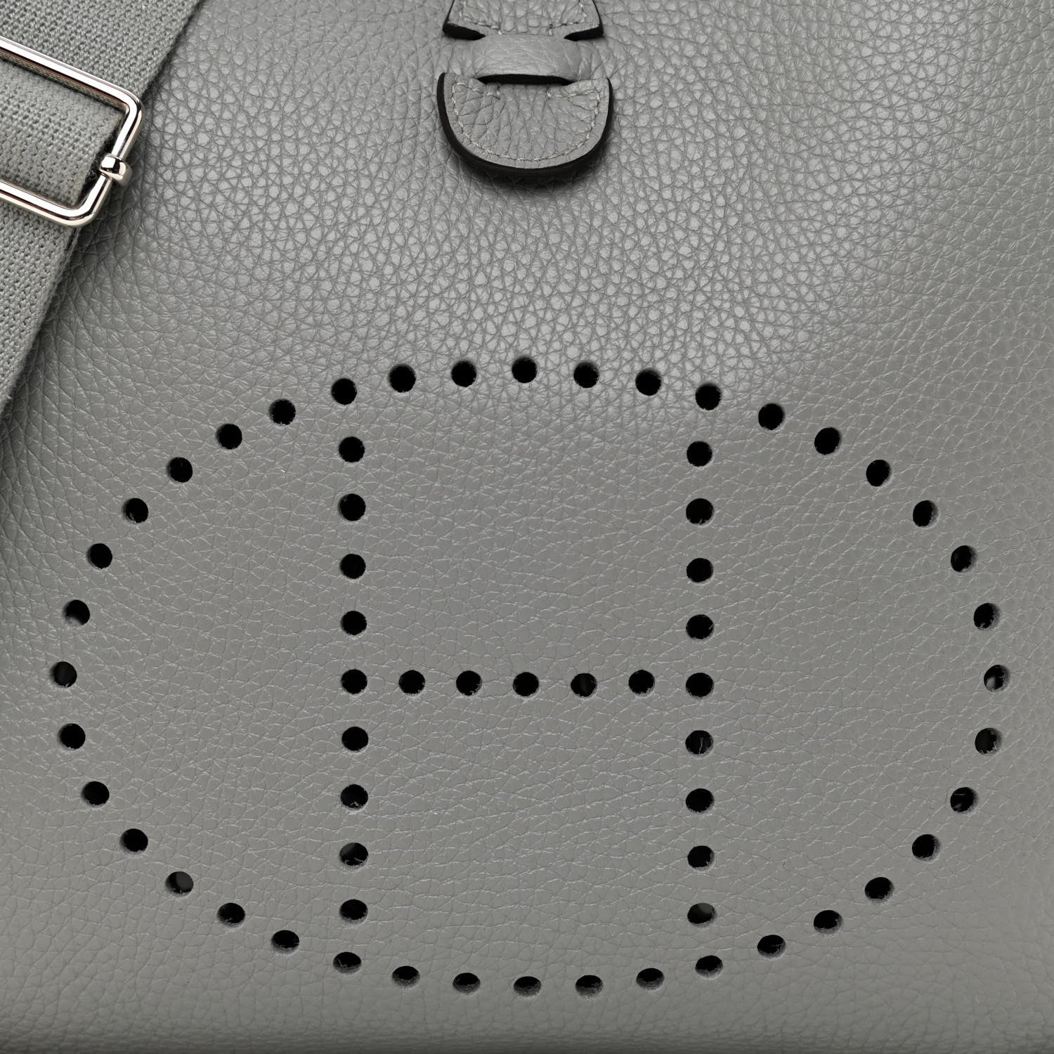 Hermes Taurillon Clemence Evelyne III PM Gris Mouette 8 of 11