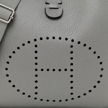 Hermes Taurillon Clemence Evelyne III PM Gris Mouette 8 of 11