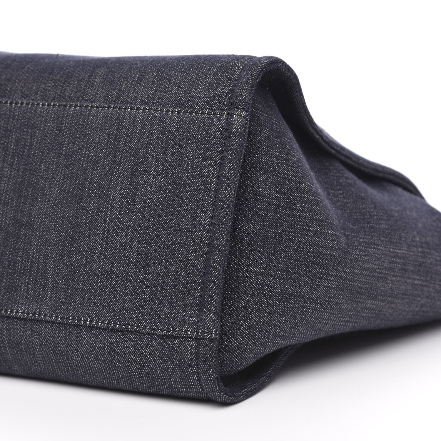 Chanel Denim Medium Deauville Tote Dark Blue 9 of 10