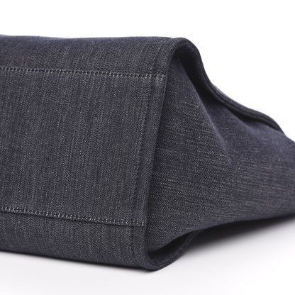 Chanel Denim Medium Deauville Tote Dark Blue 9 of 10