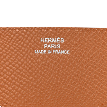 Hermes Epsom H Pocket Card Holder Gold 6 of 8
