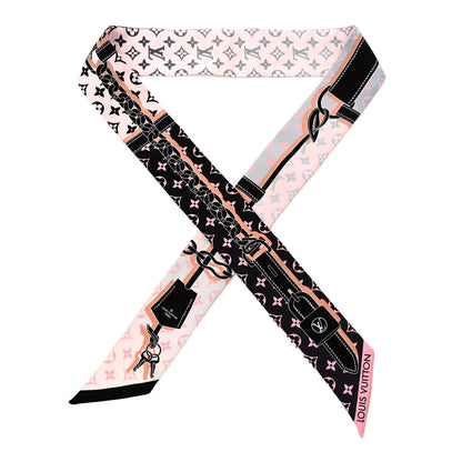 Louis Vuitton Silk Monogram Rising Confidential BB Bandeau Black Rose 1 of 5