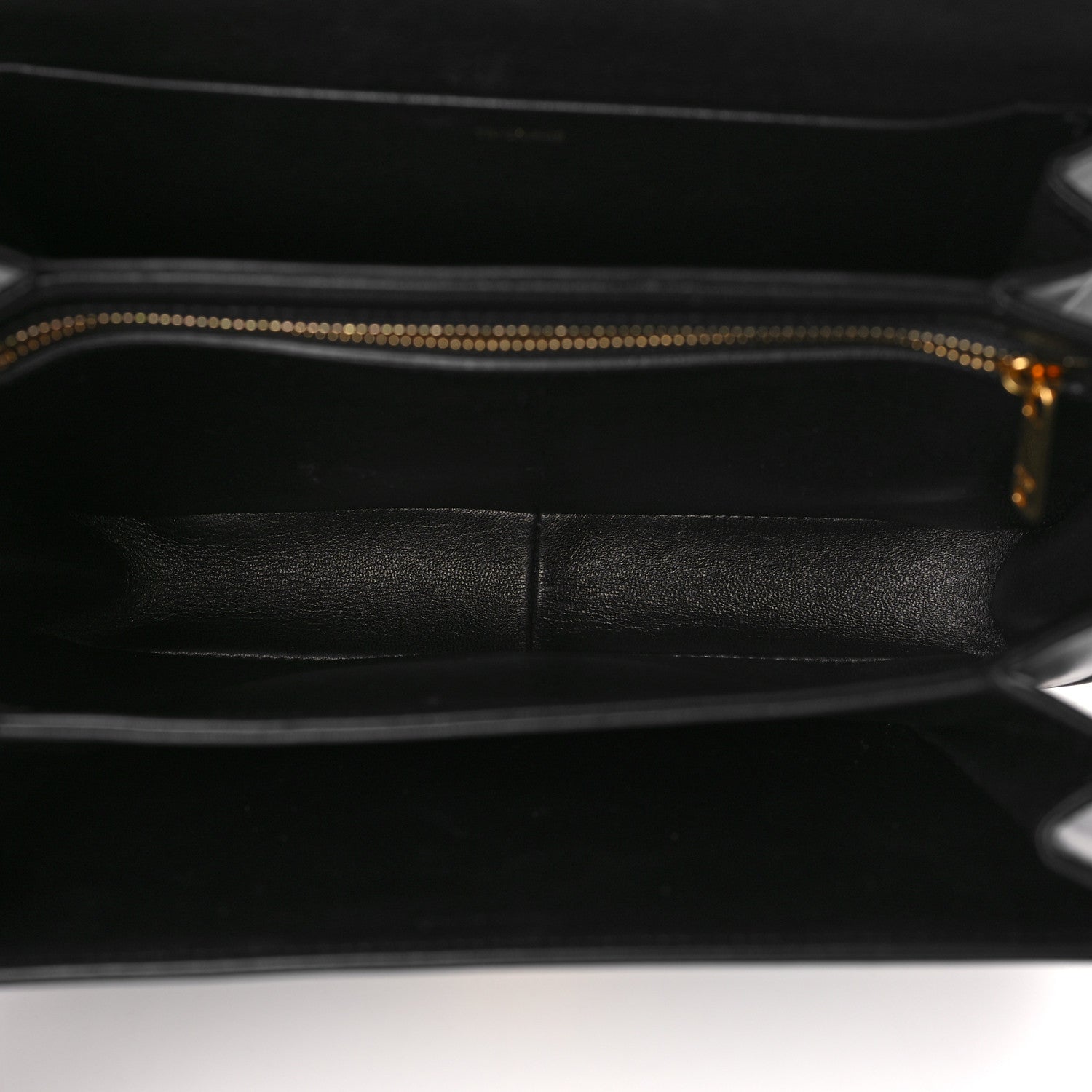 Celine Shiny Calfskin Medium Triomphe Black 5 of 10