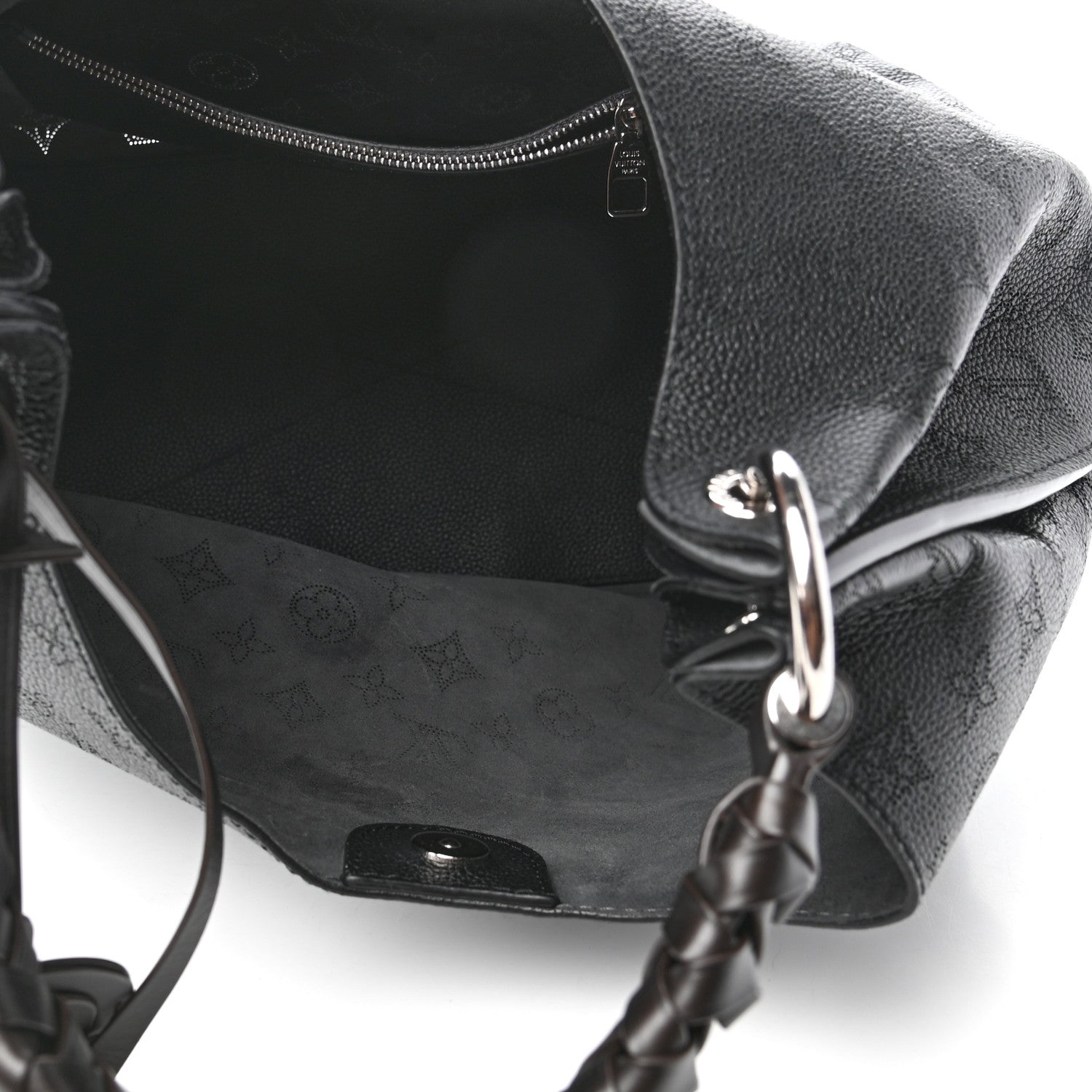 Louis Vuitton Mahina Carmel Hobo Black 5 of 9