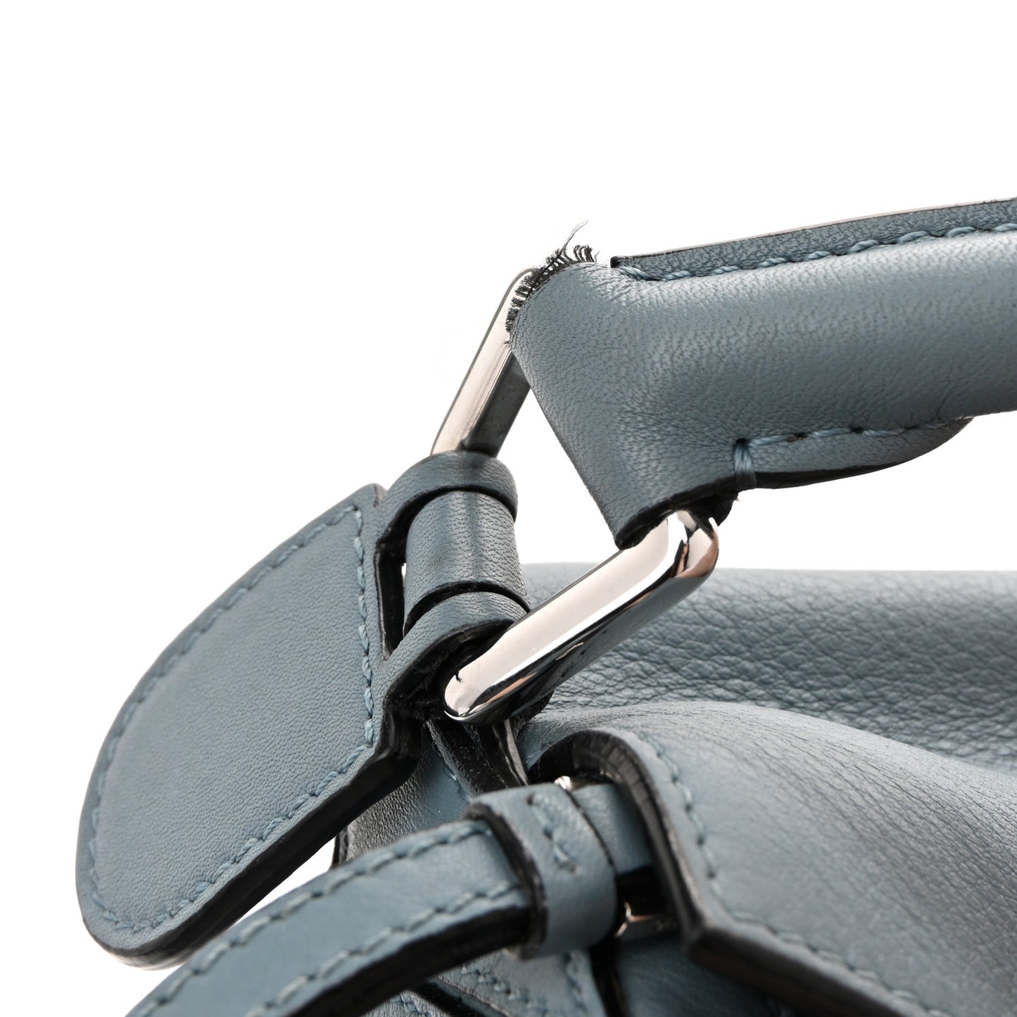 Calfskin Small Puzzle Bag Stone Blue