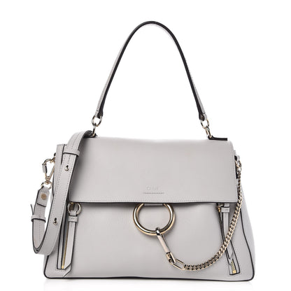 Chloe Calfskin Medium Faye Day Shoulder Bag Airy Grey 1 of 7