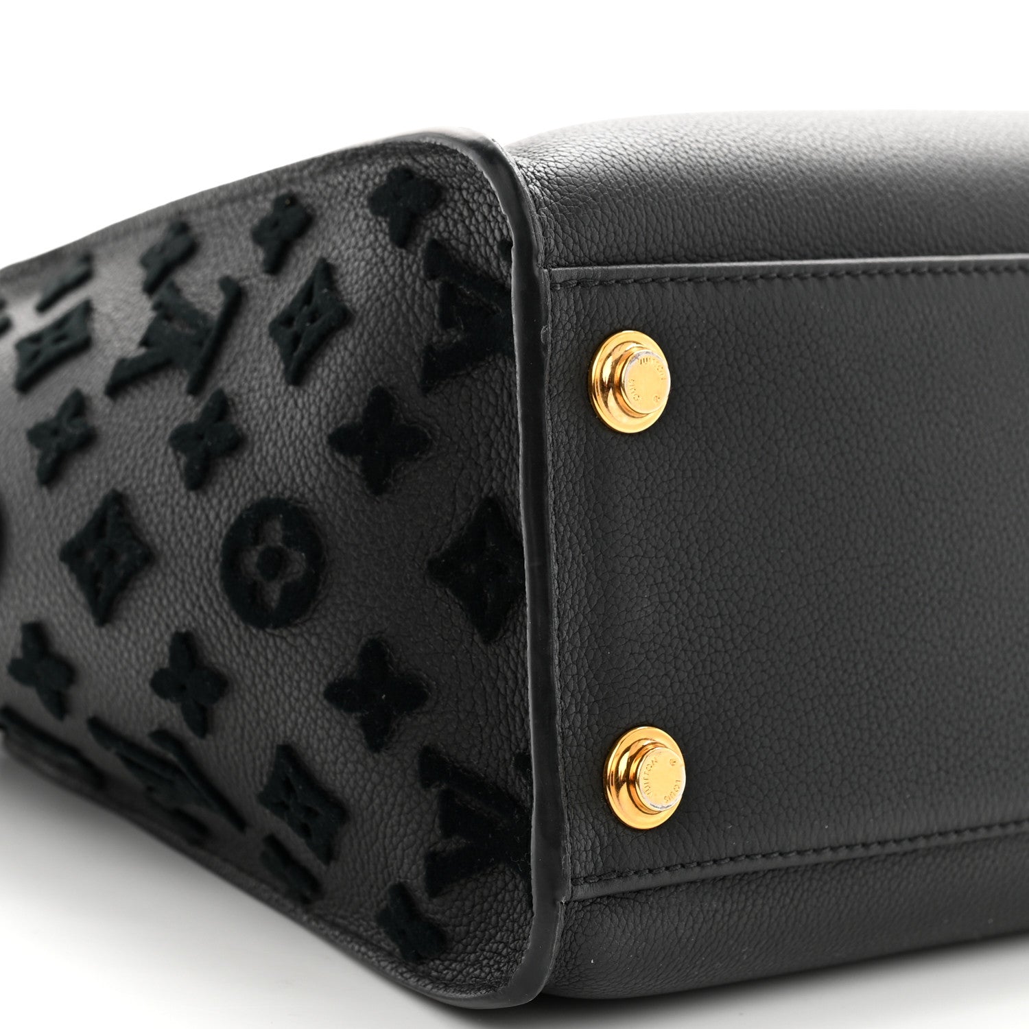 Louis Vuitton Calfskin Monogram Tufting On My Side Black 8 of 11