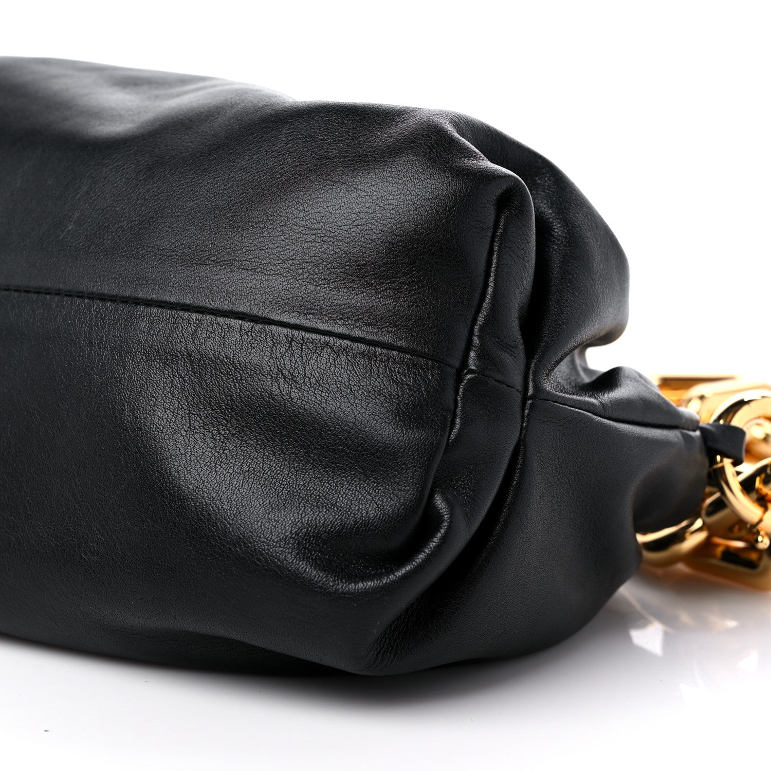 Bottega Veneta Calfskin The Pouch Chain Black 9 of 10