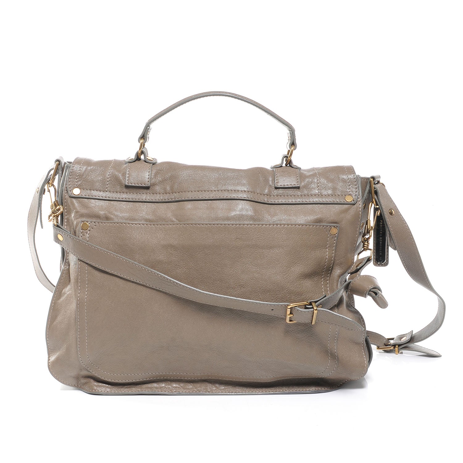 Proenza Schouler Lambskin PS1 XL Satchel Smoke 3 of 7