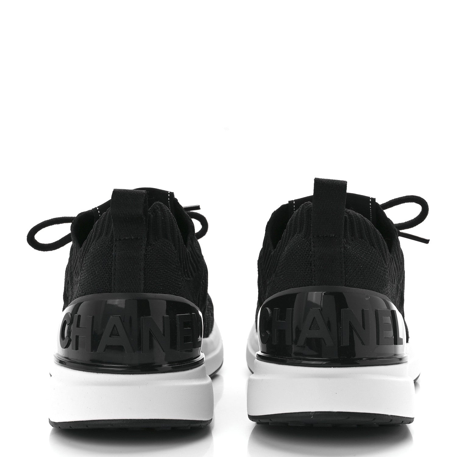 Chanel Fabric Logo Sneakers 39 Black 6 of 10