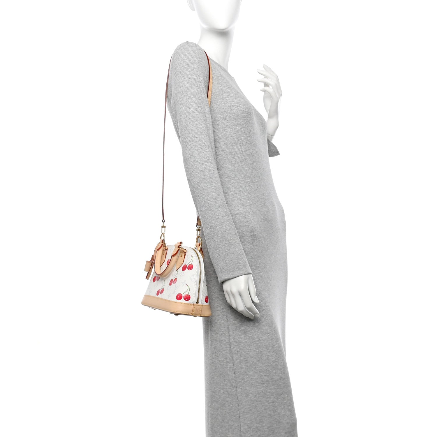 Louis Vuitton LV X TM Monogram Cerises Alma BB White 2 of 10