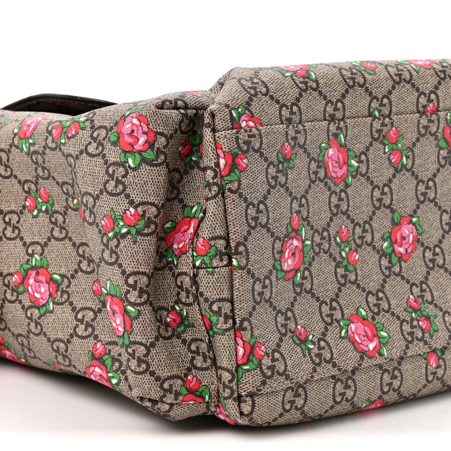 GG Supreme Monogram Rose Bud Diaper Bag Pink