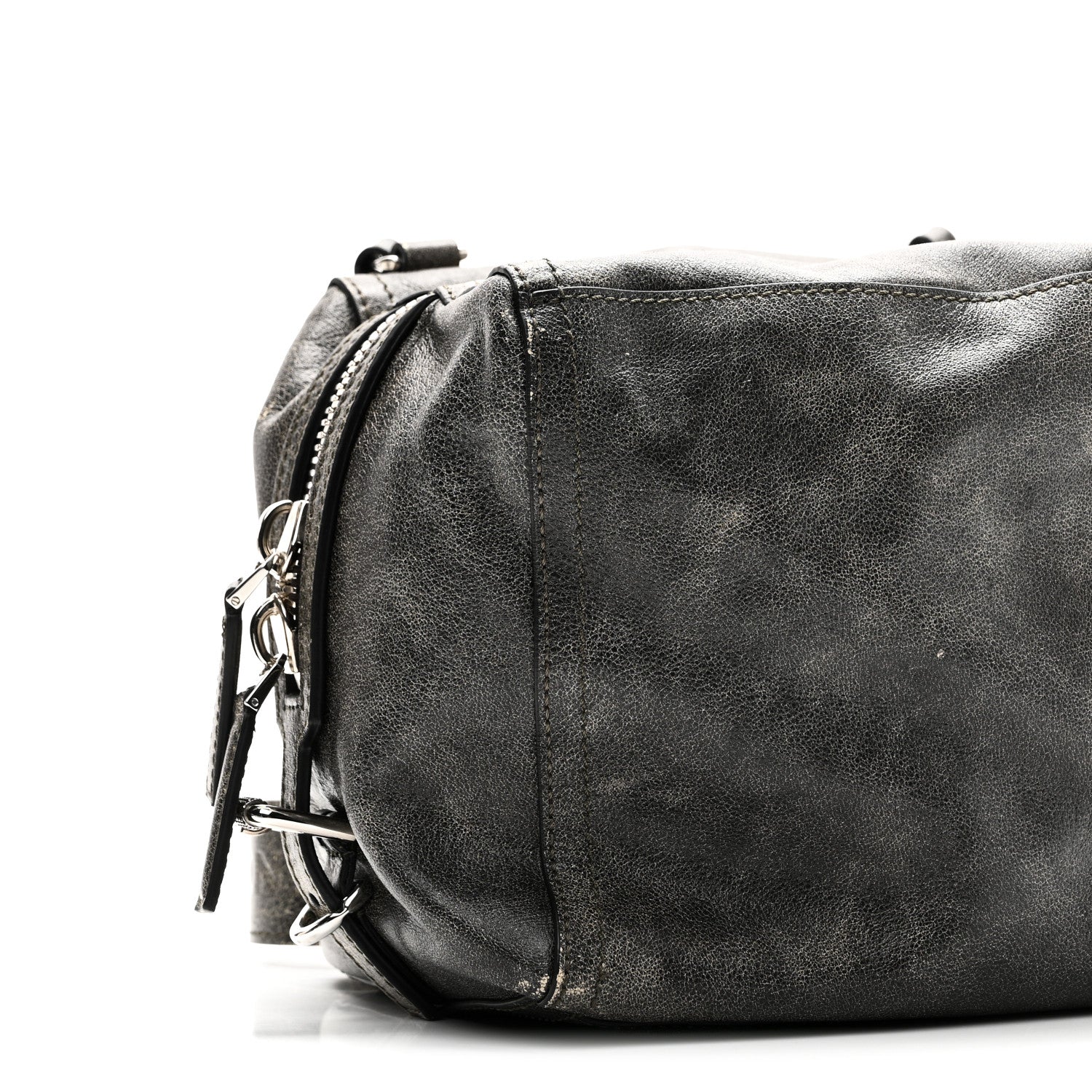 Givenchy Aged Calfskin Small Pandora Mens Crossbody Black Grey 8 of 9