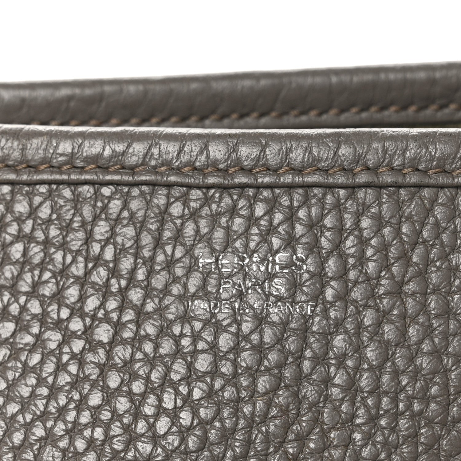 Hermes Taurillon Clemence EVELYNE III PM Etain 7 of 11