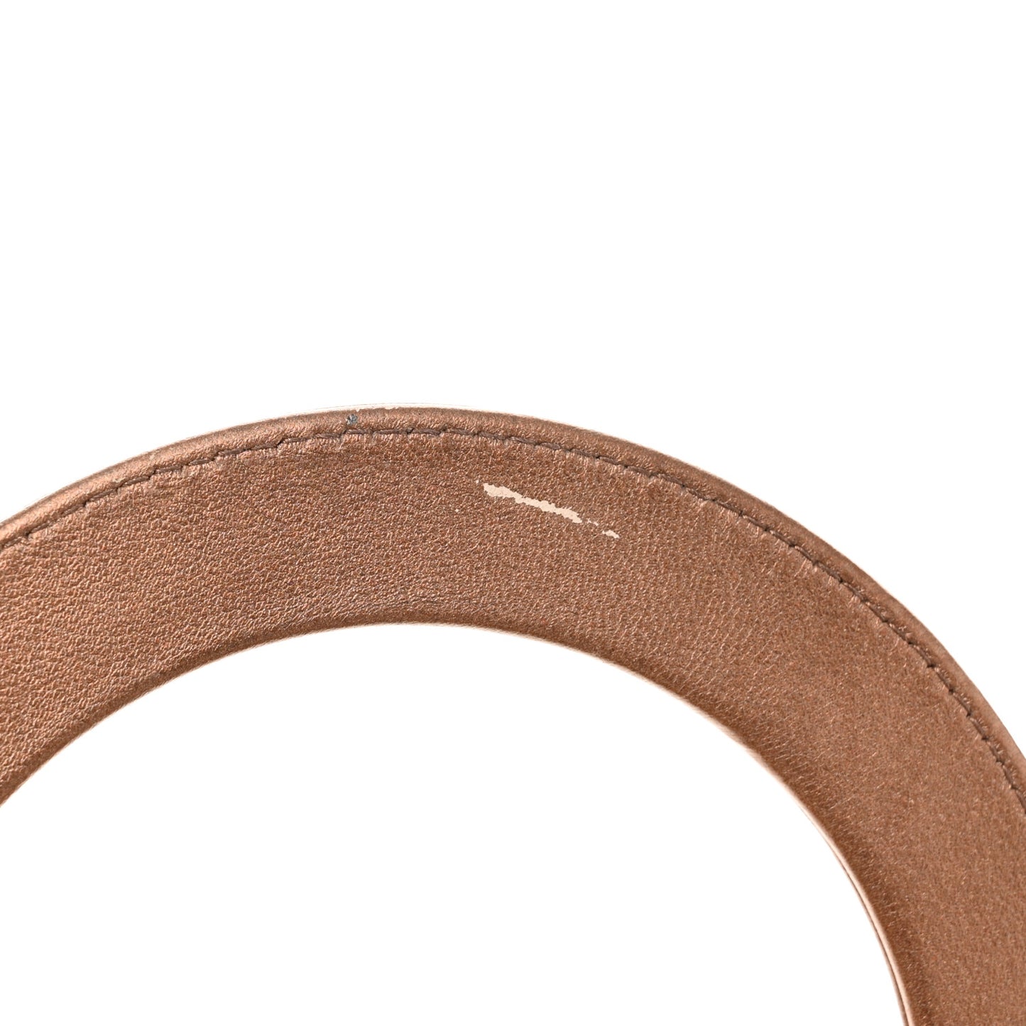 Metallic Lambskin Cannage Medium Lady Dior Bronze