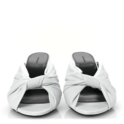 Balenciaga Smooth Nappa Drapy 80mm Sandals 38 White 3 of 13