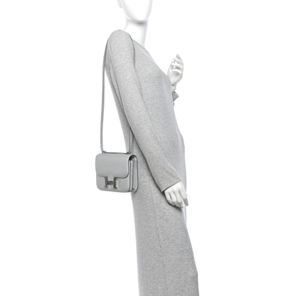 Hermes Metallic Chevre Chamkilight Constance 18 Argent 2 of 15