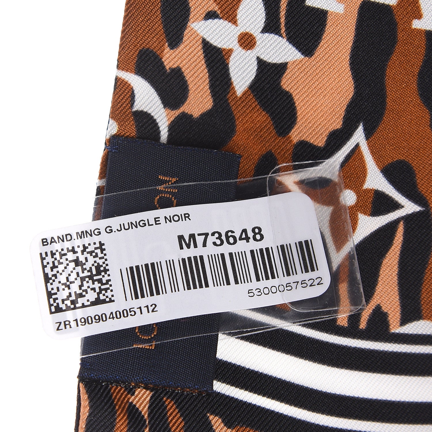 Louis Vuitton Silk Monogram Giant Jungle Bandeau Black 3 of 5