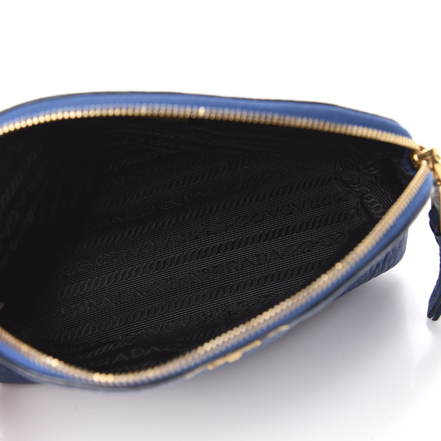 Vitello Daino Cosmetic Pouch Bleuette