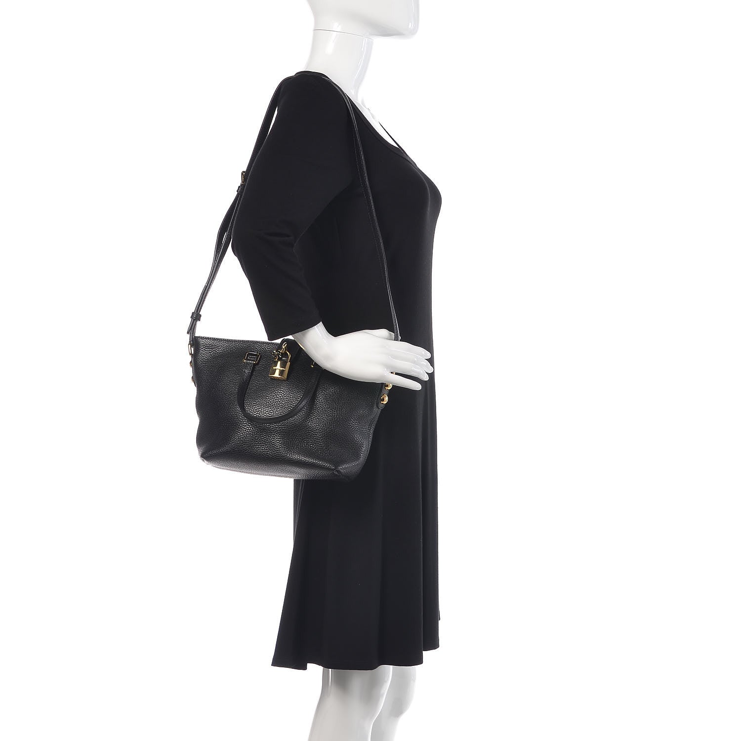 Dolce & Gabbana Pebbled Calfskin Small Tote Black 2 of 9