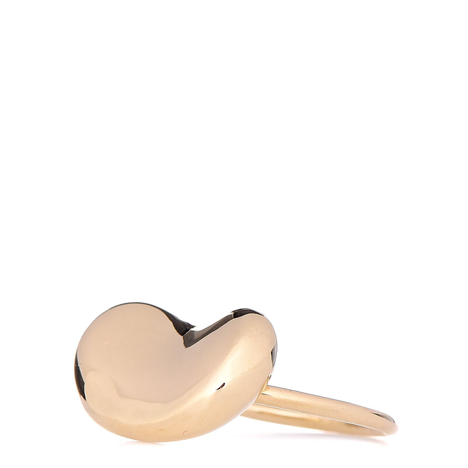 Tiffany 18K Yellow Gold Elsa Peretti Bean Ring 47 4 3 of 6