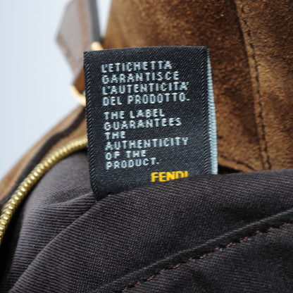 Fendi Calfskin Suede Boston Satchel Foresta 9 of 11