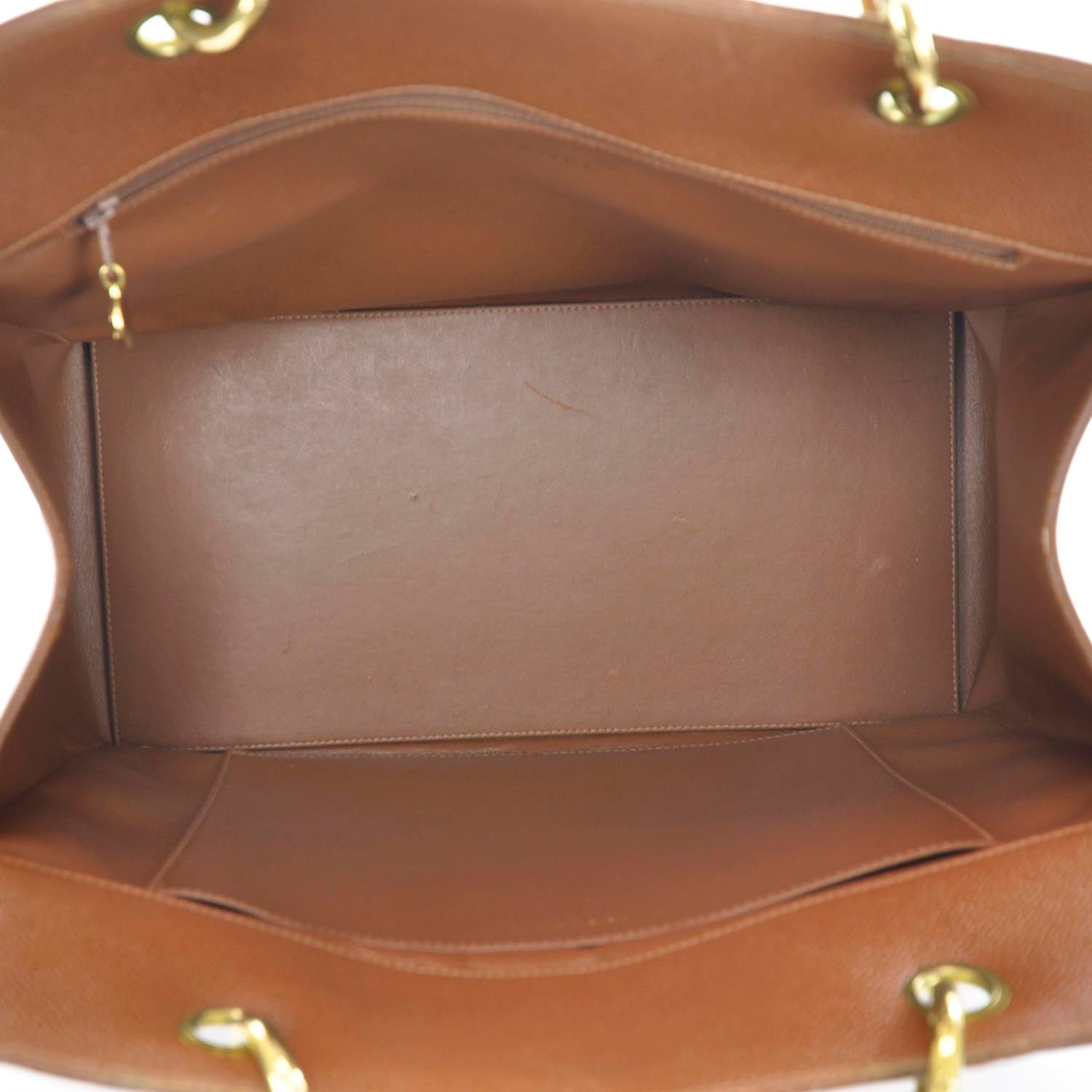 Chanel Caviar Quilted Timeless CC Tote Brown 10 of 10