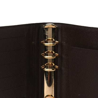 Louis Vuitton Damier Ebene Medium Ring Agenda Cover 6 of 9