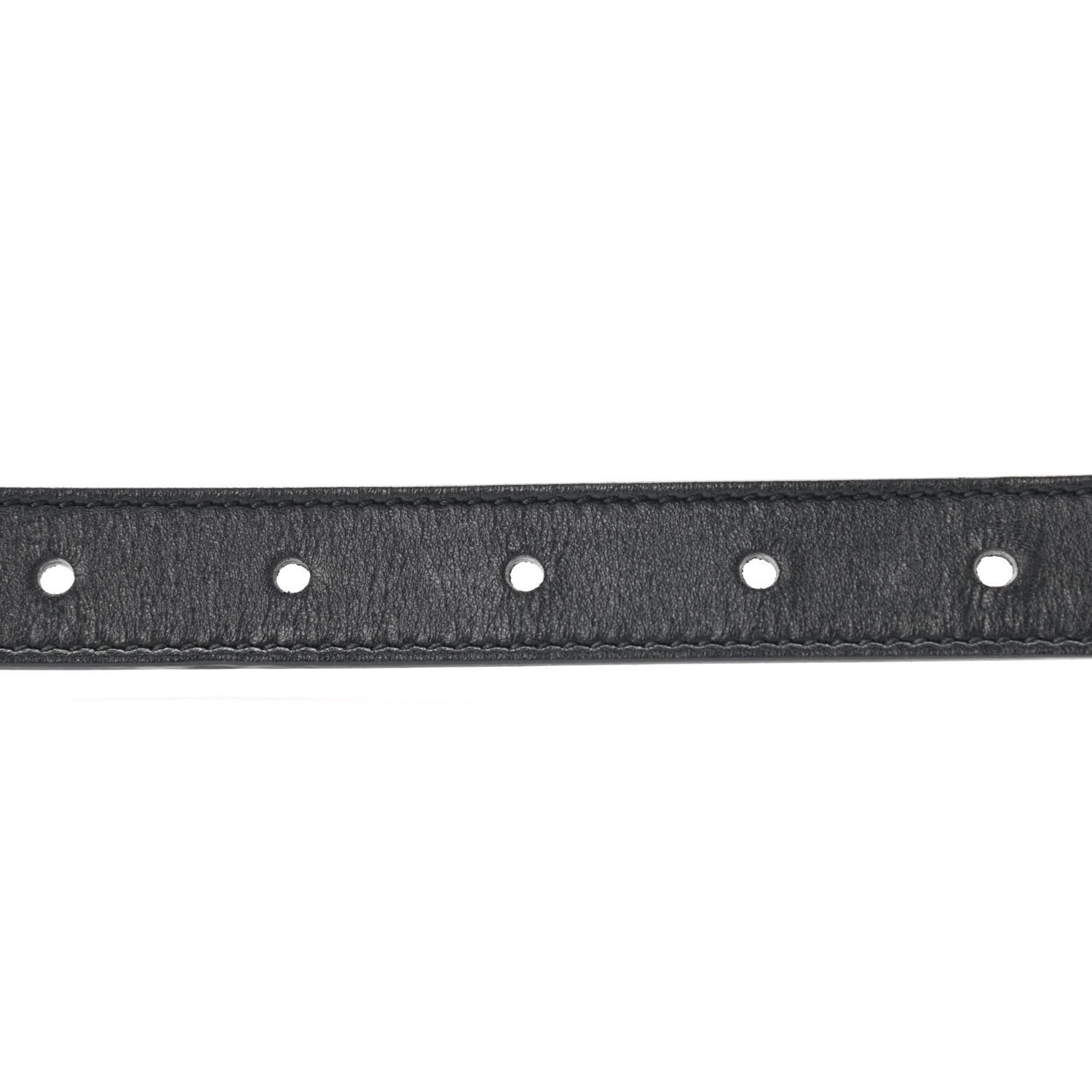 Gucci Calfskin Double G 20mm Belt 80 32 Black 6 of 8