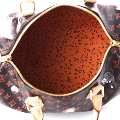 Louis Vuitton Catogram Speedy Bandouliere 30 Marron 5 of 10