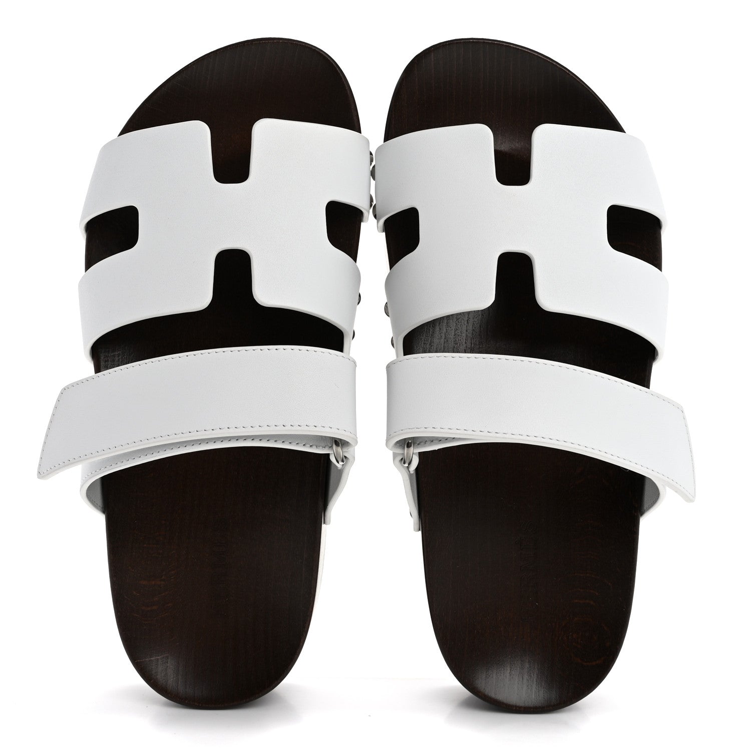Hermes Calfskin Womens Kos Clog 35 White 2 of 10