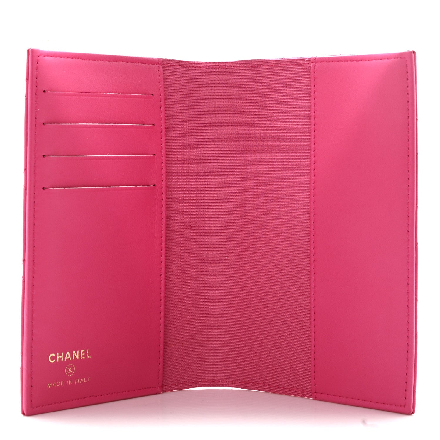 Chanel Lambskin Quilted Passport Holder Pink 4 of 7