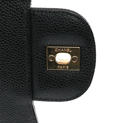 Chanel Caviar Quilted Jumbo Single Flap Black 6 of 12