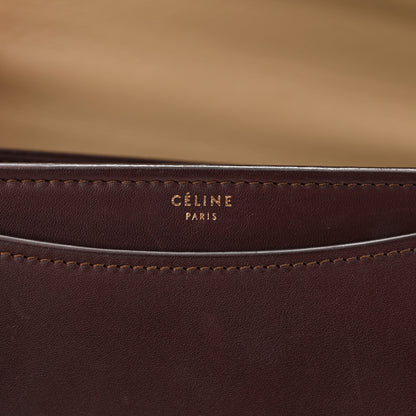 Celine Smooth Calfskin Medium Case Chain Flap Burgundy 6 of 16