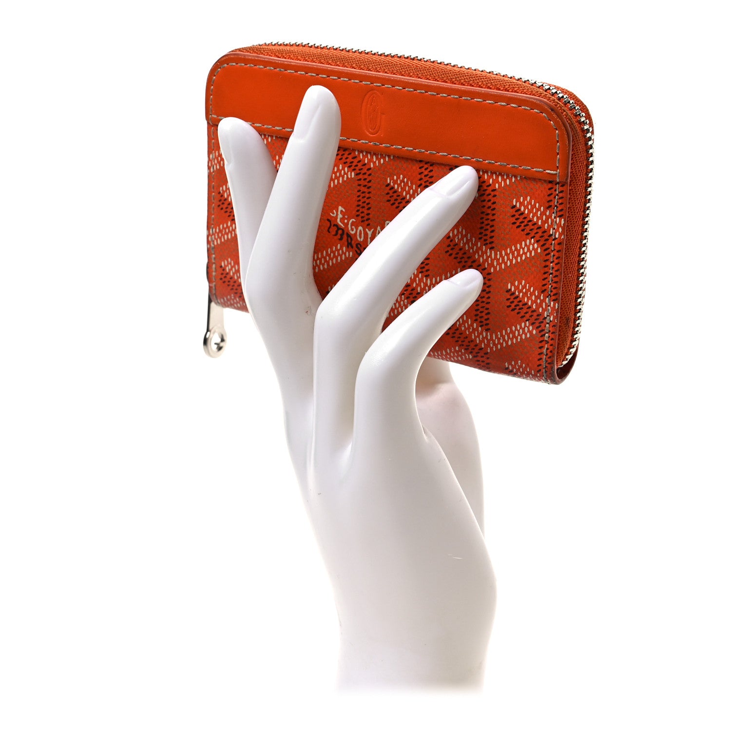 Goyard Goyardine Matignon PM Wallet Orange 2 of 8