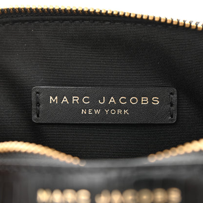 Marc Jacobs Calfskin Crocodile Embossed Shutter Camera Crossbody Bag Black 7 of 11