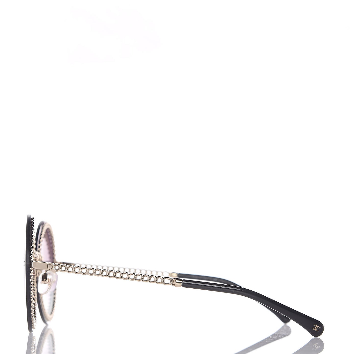 Round Chain Sunglasses 4245 Gold