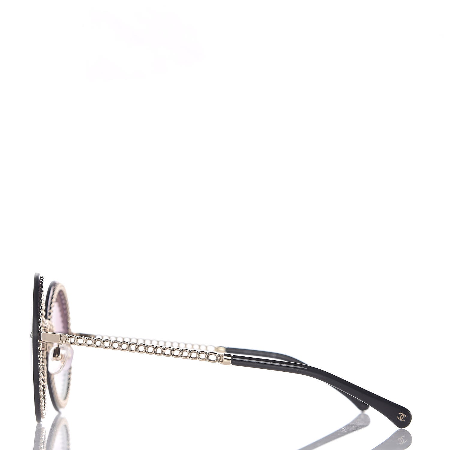 Chanel Round Chain Sunglasses 4245 Gold 3 of 7