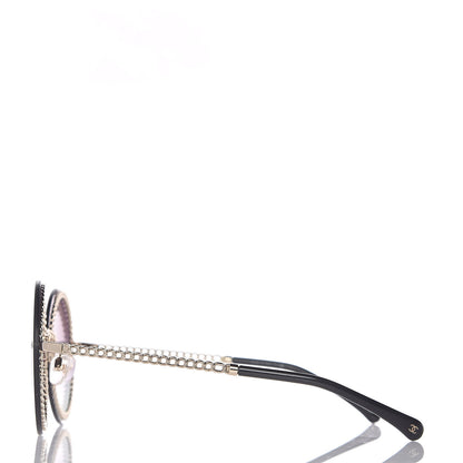 Chanel Round Chain Sunglasses 4245 Gold 3 of 7